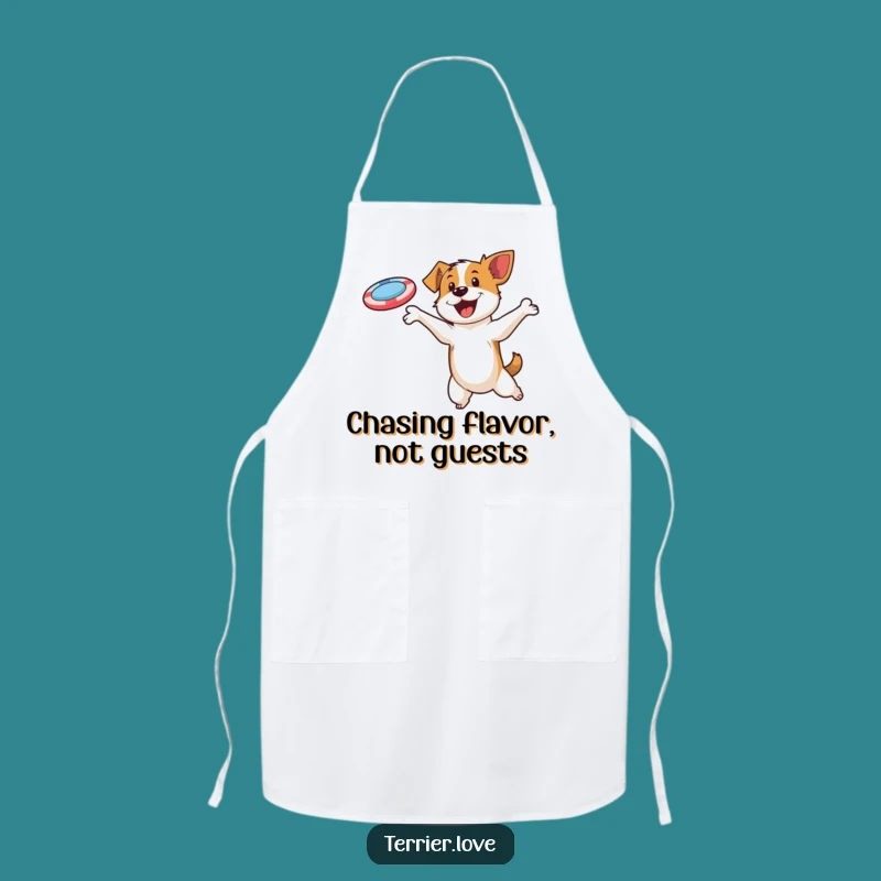 Funny Terrier Chef Disc Master Apron: Hilarious Kitchen Fun Wear