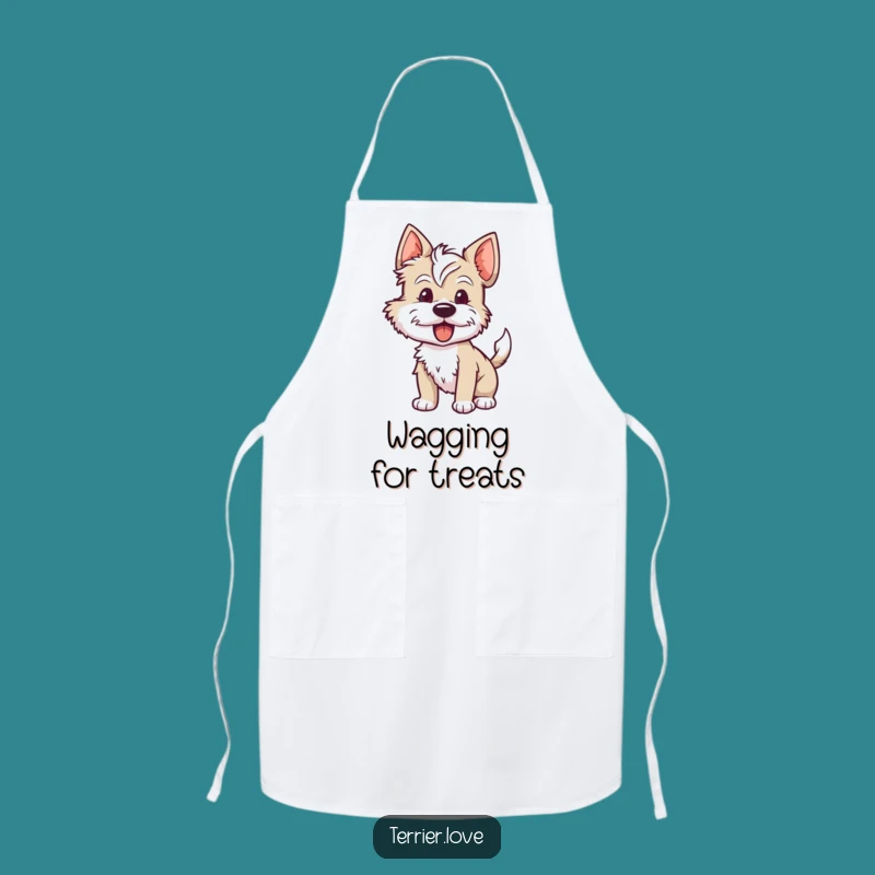 Funny Terrier Apron: Cook with Energy and a Wag