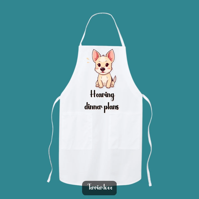 Funny Terrier Apron: Cook and Listen with Playful Focus
