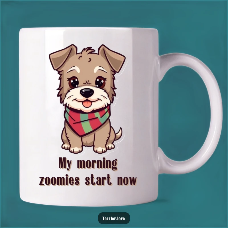 Funny Happy Terrier Mug: Adorable Pup Gift, Perfect for Dog Lovers