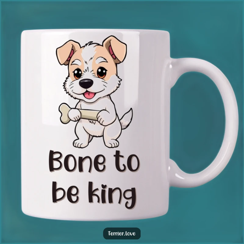 Funny Proud Terrier Mug - Victorious Bone Holder Gift for Dog Owners