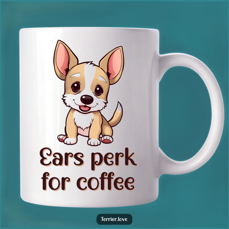 Funny Terrier Ears Mug: Enthusiastic Wags and Hilarious Gifts