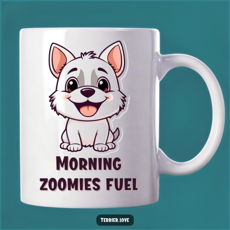Funny Terrier Mug: Happy Panting Dog Gift for Attention Seekers
