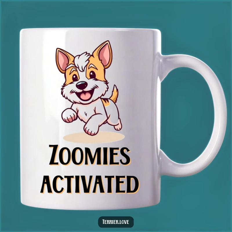 Funny Happy Terrier Mug - Joyful & Hilarious Dog Gift!