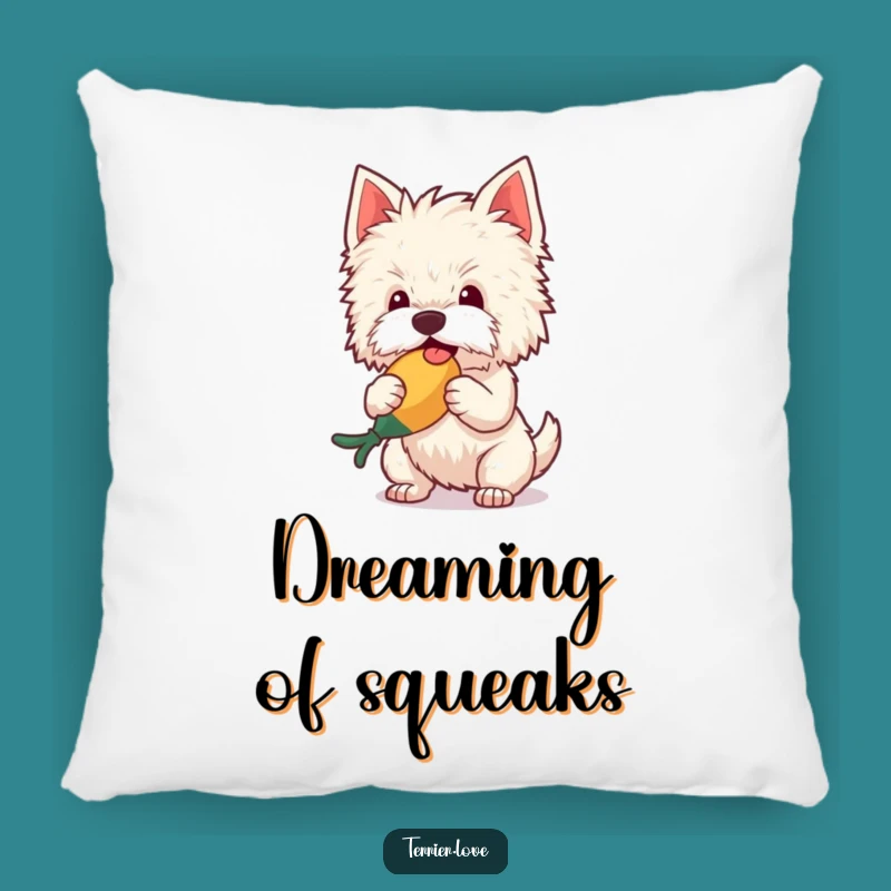 Funny Terrier Pillow: Comfy Dog Shaking Squeaky Toy, Cozy Funny Gift Decor