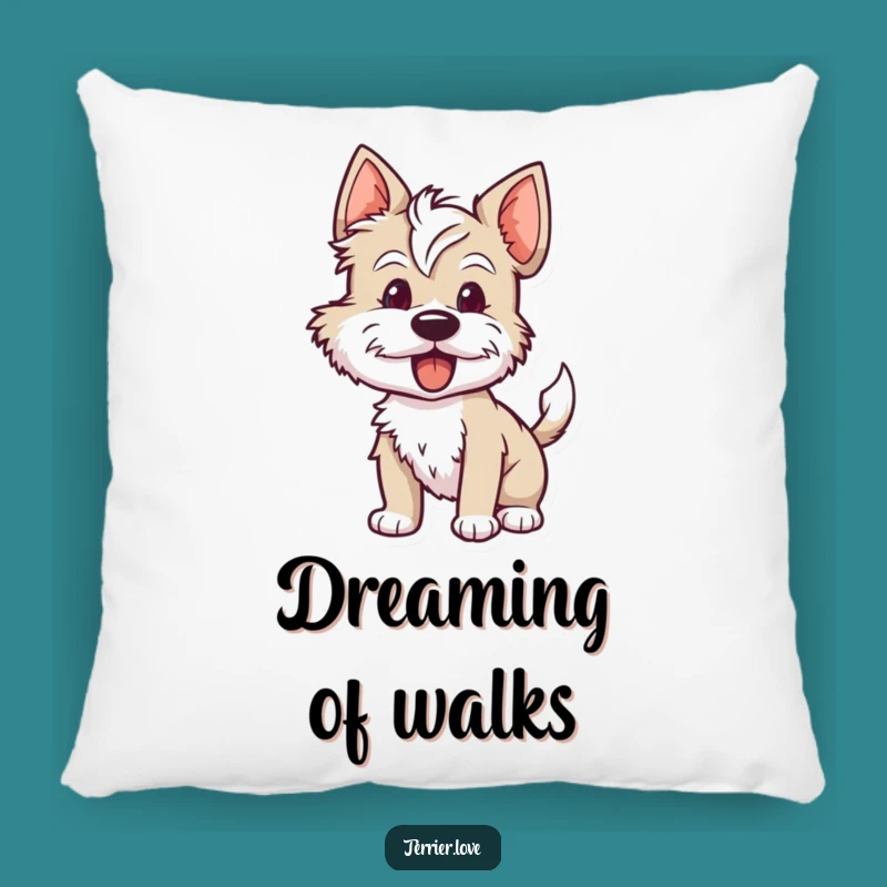 Soft Funny Terrier Pillow: Cozy Comfort for the Eager Soul