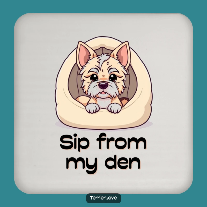 Funny Terrier Coasters: Protect Surfaces with Cozy Charm