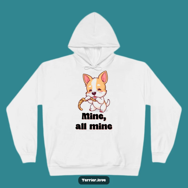 Funny Terrier Tugger Hoodie - Cozy Playful Dog Sweatshirt, Awesome Gift