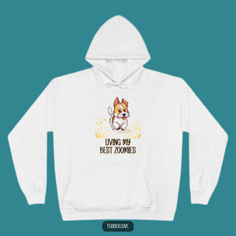 Funny Wagging Tail Terrier Hoodie - Cozy and Hilarious Dog Sweatshirt