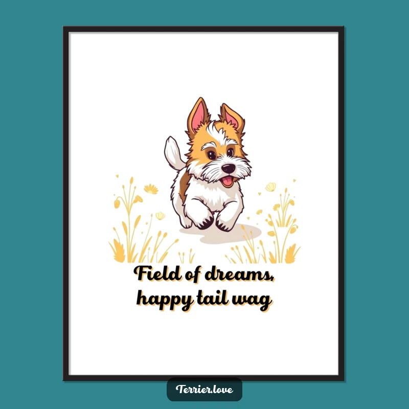 Joyful Free Printable Terrier Wall Art - Downloadable Art for Happy Spaces!