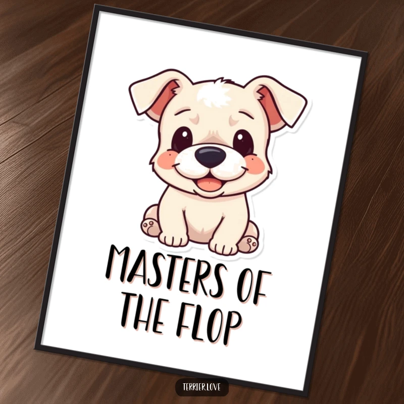 Funny Free Printable Wall Art: A charming terrier with floppy ears, looking lovingly and inviting a warm, cozy cuddle.