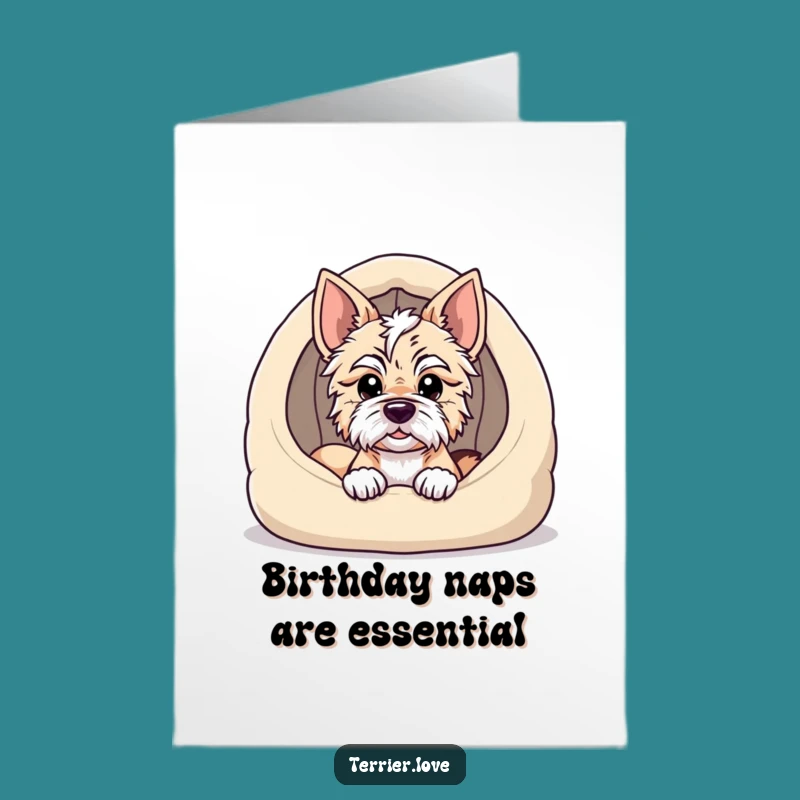 Cozy Terrier Birthday Card: Free Printable, Peek-a-Boo Fun