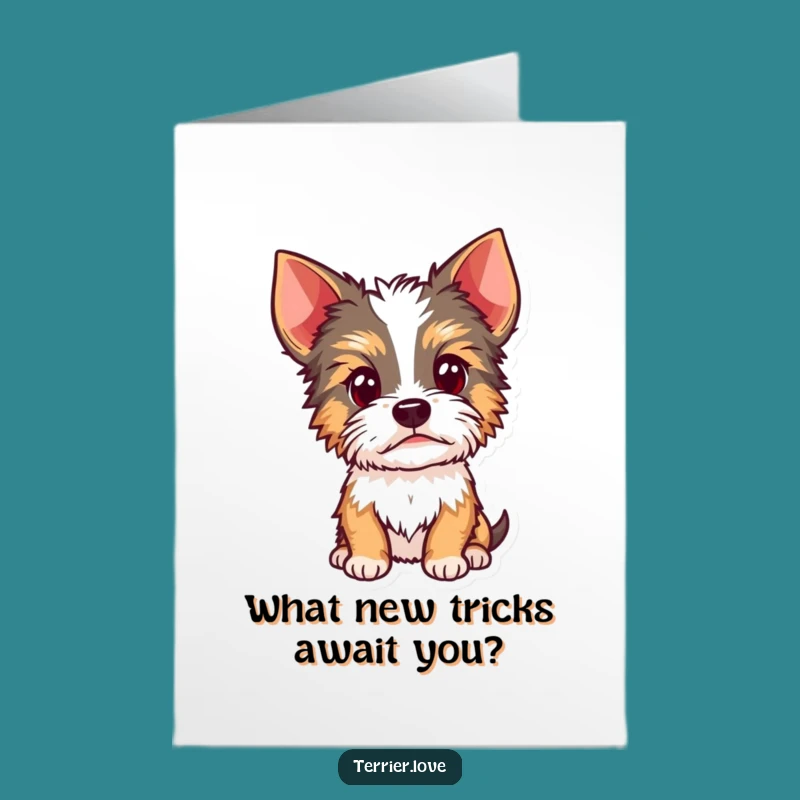 Free Printable Curious Terrier Birthday Card - Funny Dog Downloadable Gift