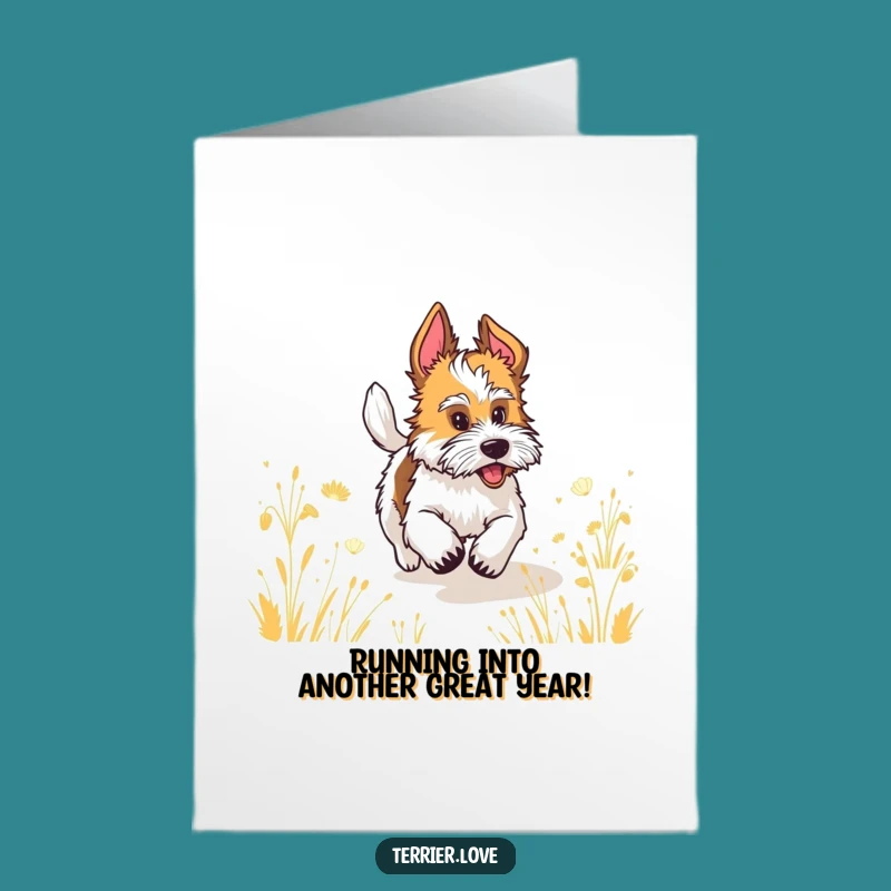 Joyful Free Printable Terrier Birthday Card - Downloadable Gift of Pure Bliss!
