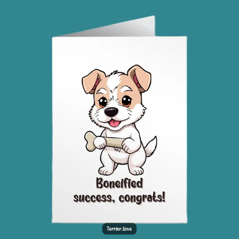 Free Printable Terrier Congrats Card: Proud Dog Hilarious Downloadable Gift
