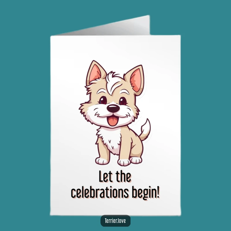 Free Printable Terrier Congrats Card: Wagging for Your Win!