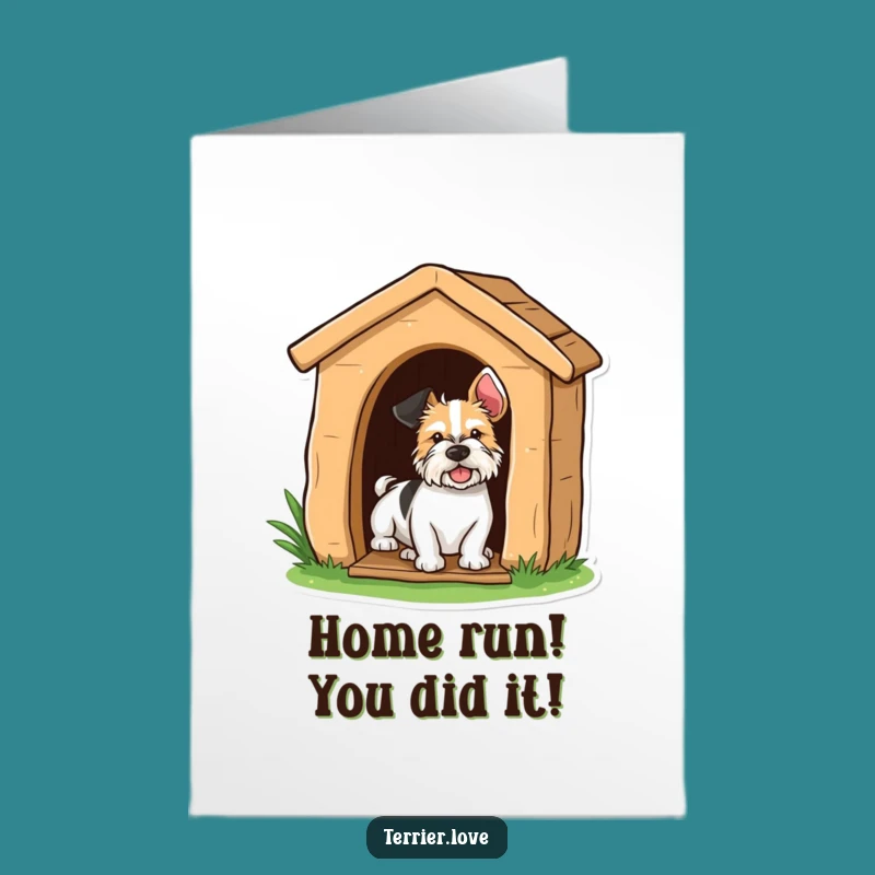 Peek-a-Boo Free Printable Terrier Congrats Card - Downloadable Gift of Joy!