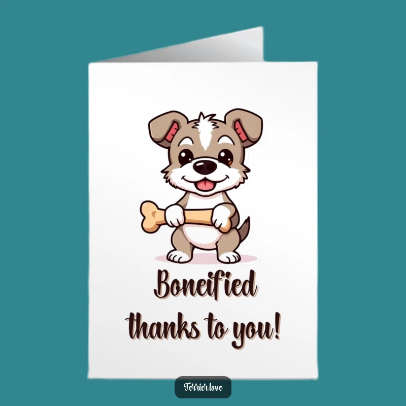 Free Printable Terrier Thank You Card: Proud Dog, Funny Downloadable Gift