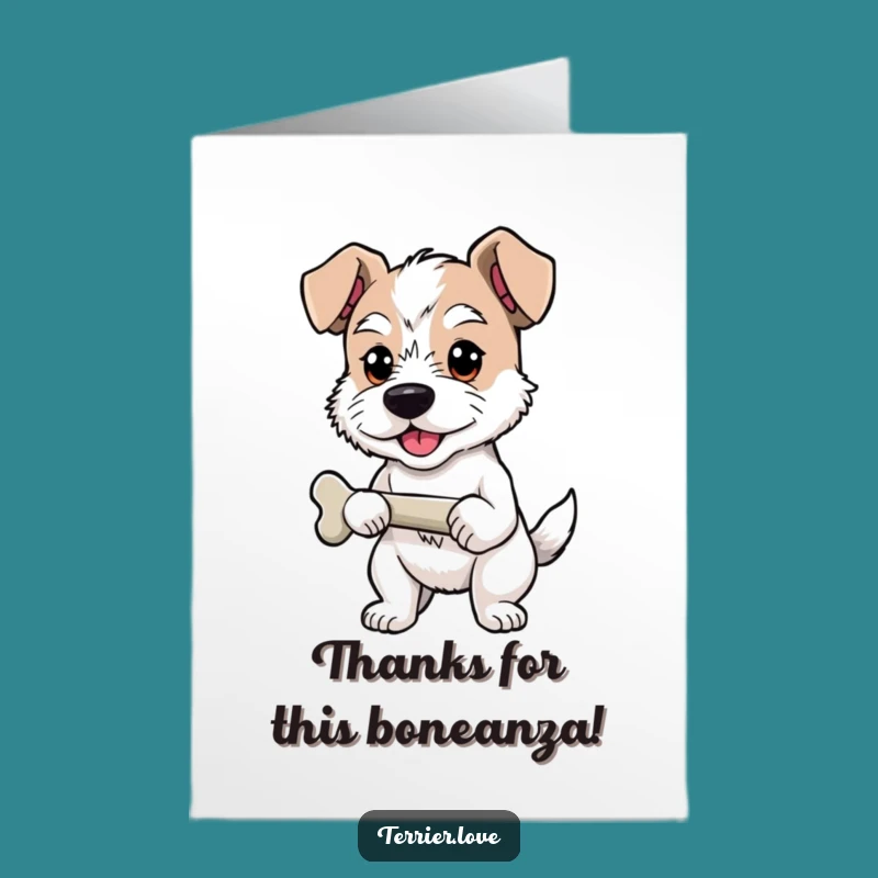 Free Printable Terrier Thank You Card: Proud Dog Funny Downloadable Gift