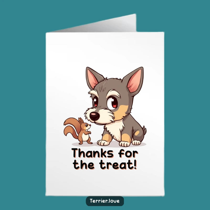 Free Printable Thank You Card: Focused Terrier, Funny Gratitude, Downloadable Gift