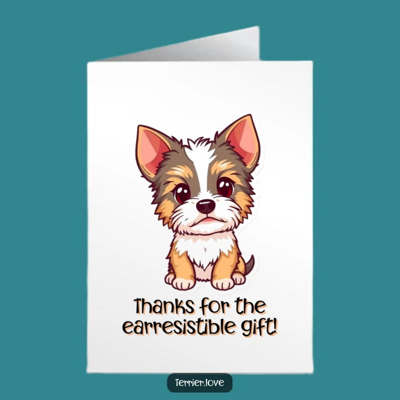Free Printable Curious Terrier Thank You Card - Funny Dog Downloadable Gift