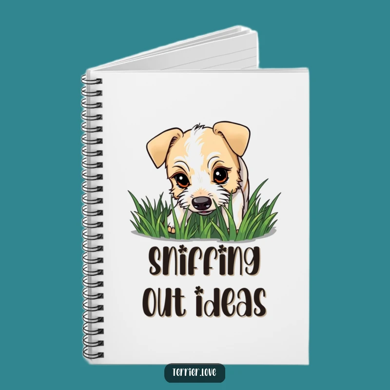 Funny Terrier Curious Sniffing Notebook - Journal Your Discoveries