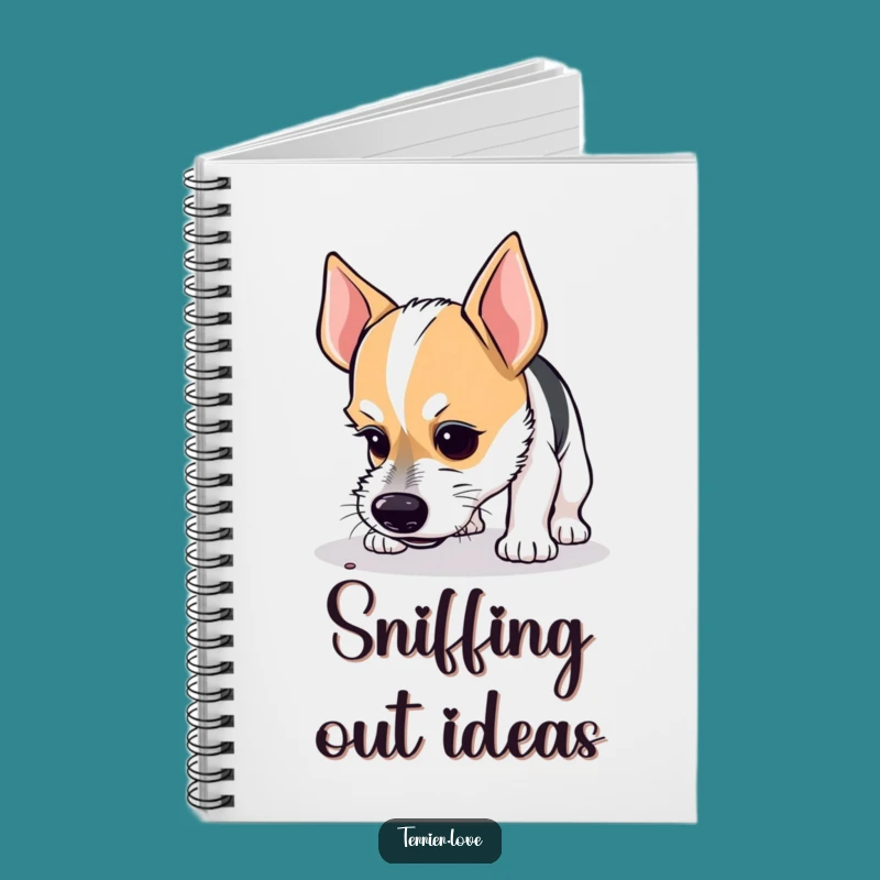 Funny Terrier Notebook: Curious Sniffer Dog Journal for Ideas