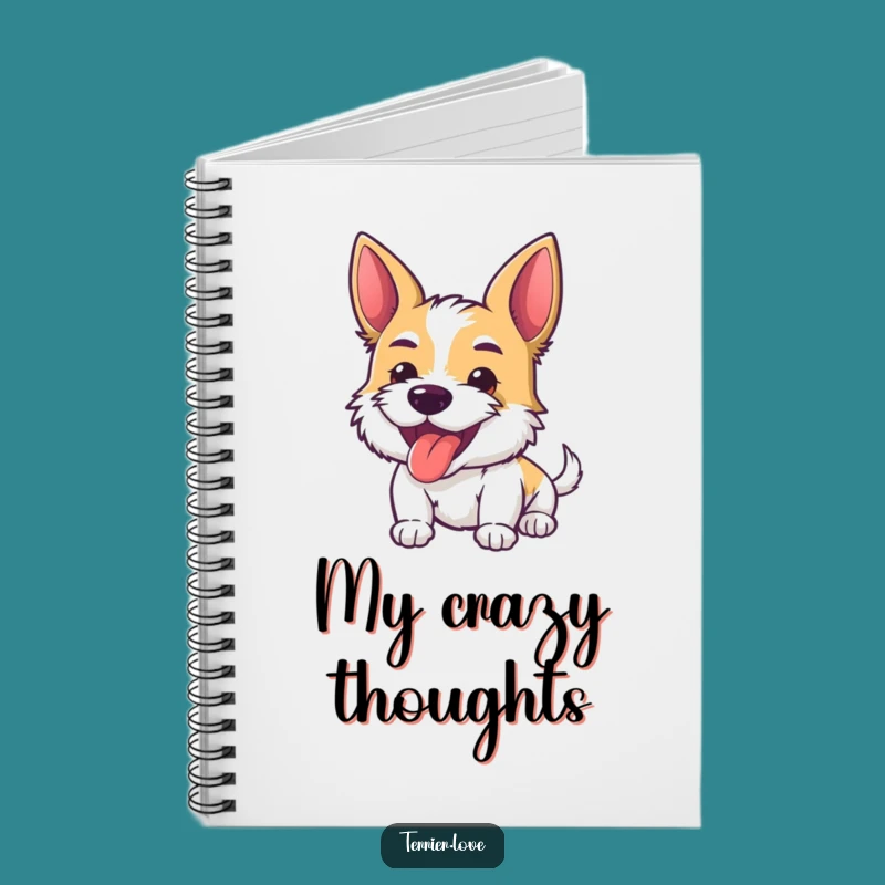 Funny Terrier Notebook: Jot Down Fun with Tongue Out Dog, Unique Funny Gift