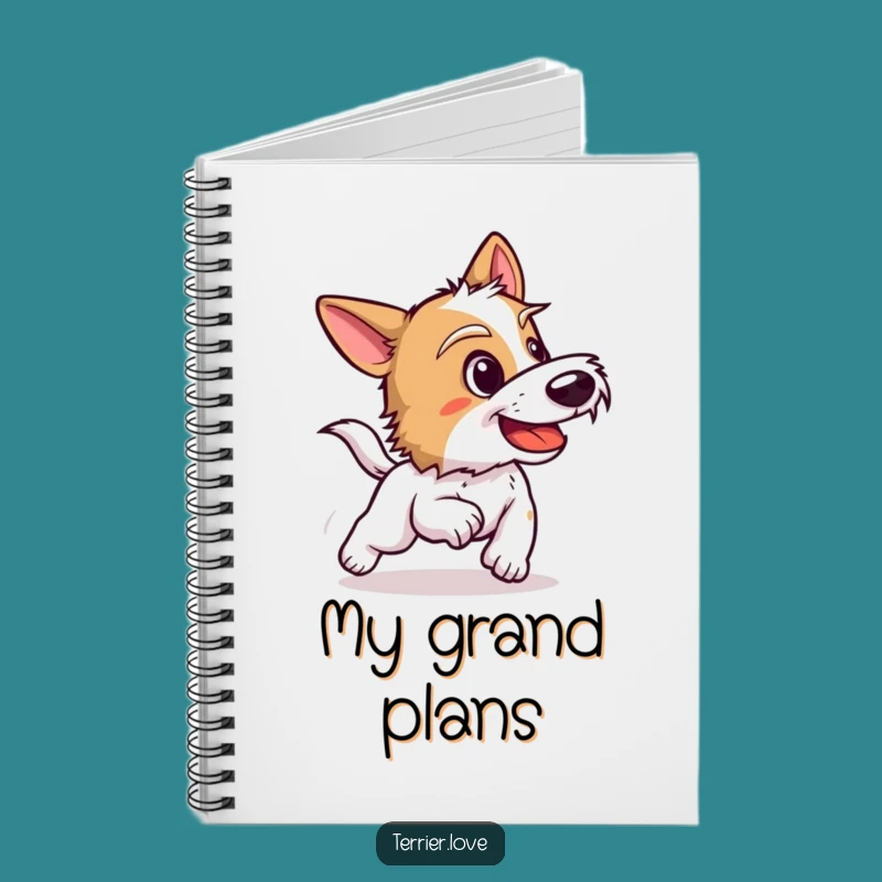 Funny Terrier Notebook: Playful Barking Dog Journal, Chase Gift