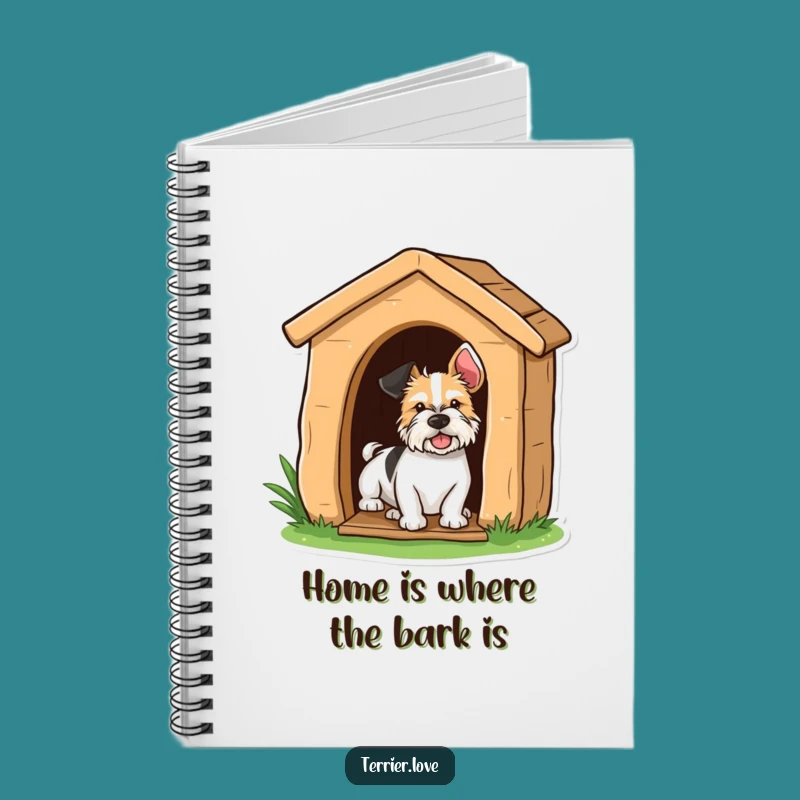 Funny Terrier Peeking Notebook - Hilarious Journal for Dog Fans