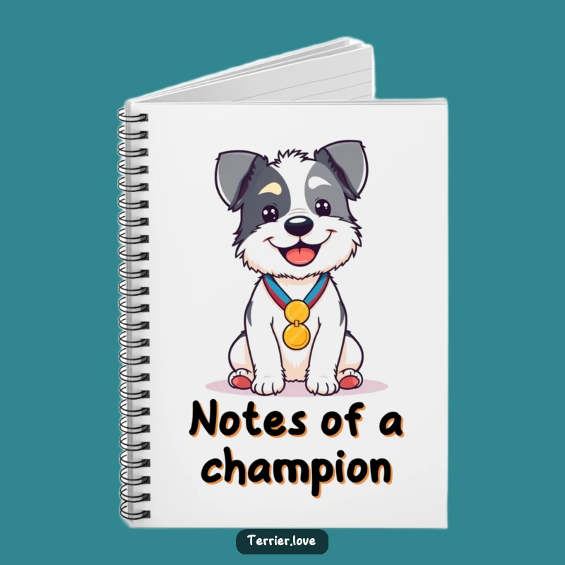 Funny 'Top Dog' Terrier Notebook - Hilarious Journal Gift!