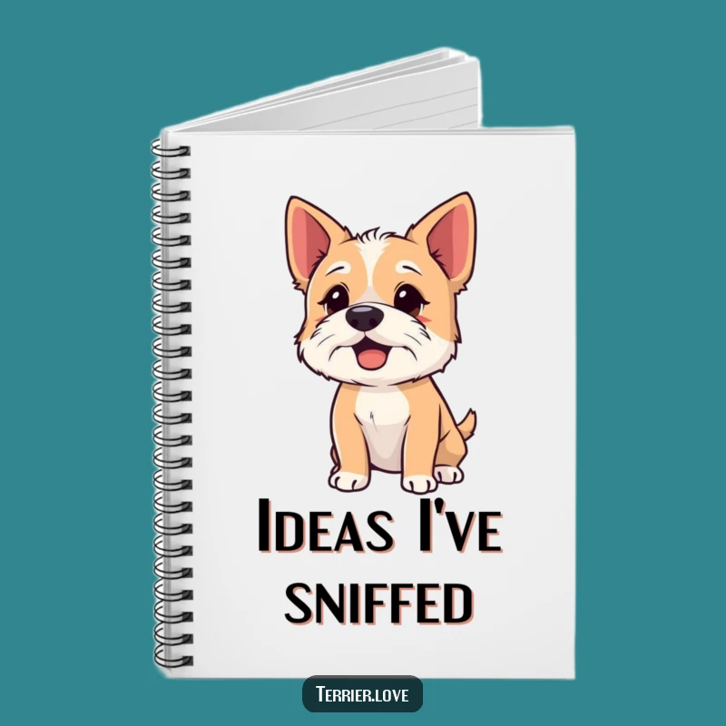 Funny Terrier Notebook - Curious Dog Journal, Perfect Gift for Note-Takers