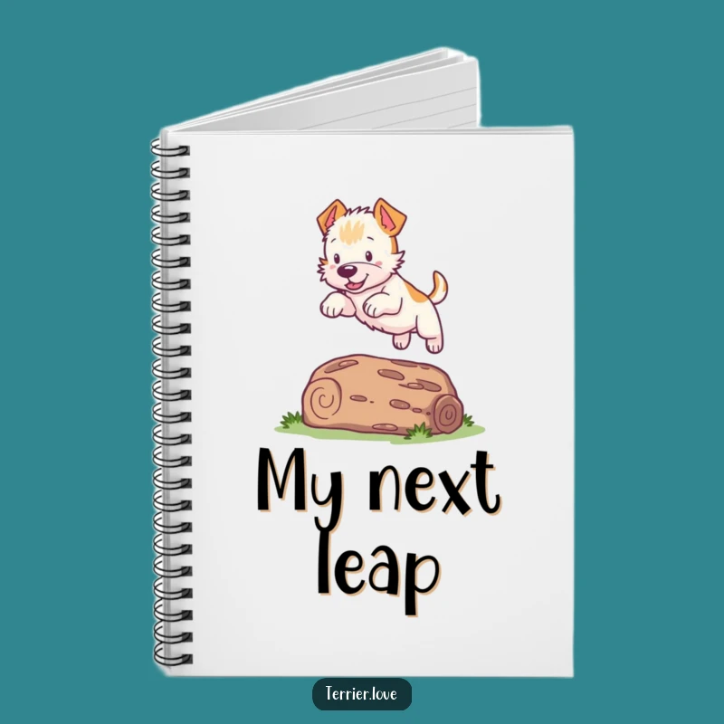 Funny Terrier Leap Notebook - Hilarious Dog Journal for Your Ideas