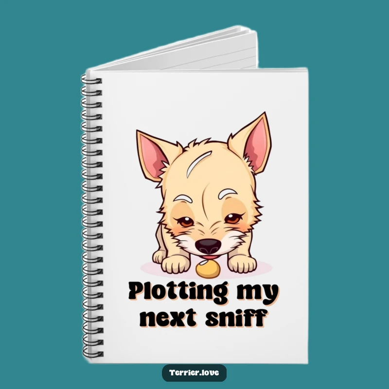 Funny Curious Terrier Notebook: Record Your Findings, Great Gift