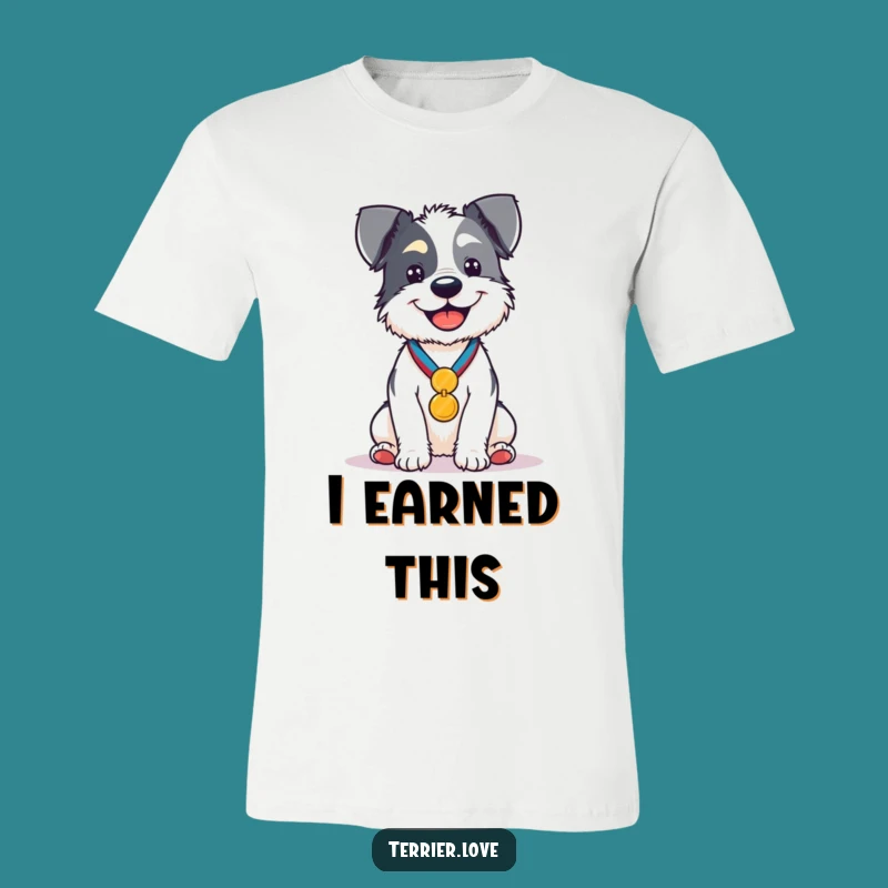 Funny Victorious Terrier T-Shirt - Comfy & Hilarious Dog Gift Apparel!