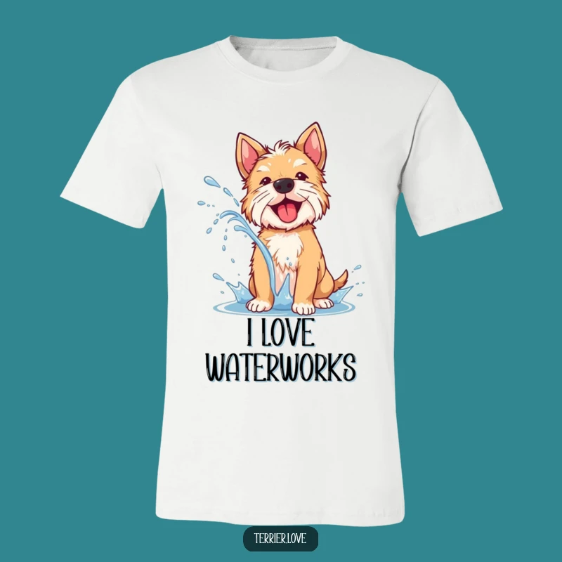Funny Terrier Water Shake T-Shirt - Energetic Dog Lover Apparel