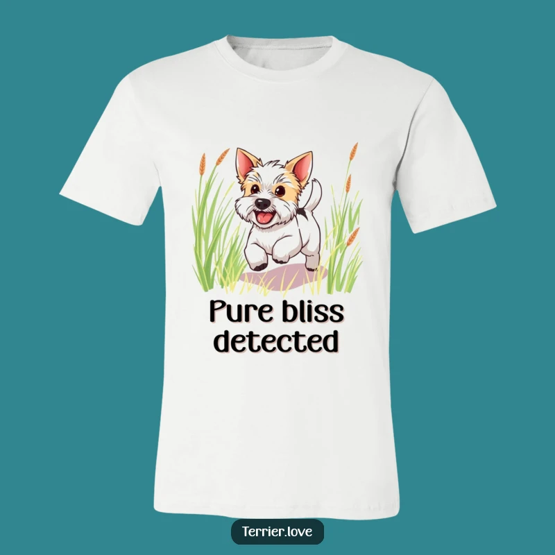 Funny Happy Terrier T-Shirt: Joyful Dog Tee for Enthusiasts
