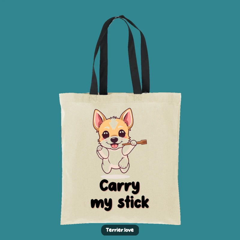 Funny Terrier Fetch Tote Bag - Hilarious Dog Accessory for Outings