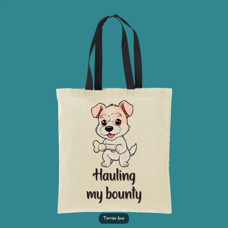 Funny Terrier Tote Bag - Proud Bone Collector, Great Gift for Winners