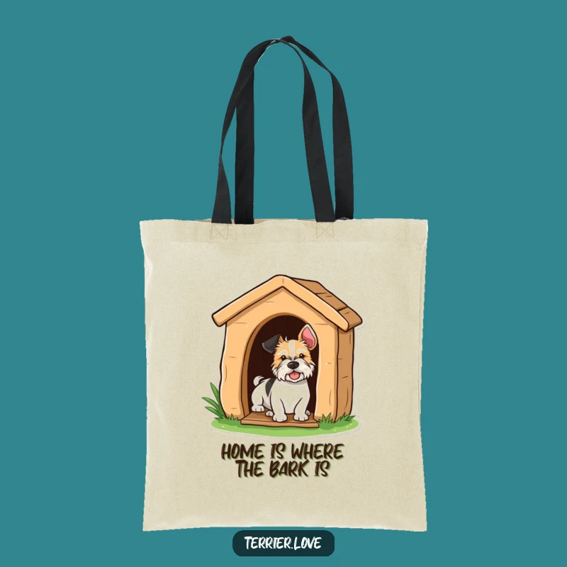 Funny Terrier Peeking Tote Bag - Stylish and Hilarious Accessory